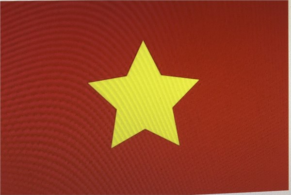 Tình yêu quê hương và mặt trận Tổ quốc của người Việt được tái hiện rõ nét trong việc vẽ cờ Tổ quốc trên Dream League Soccer
